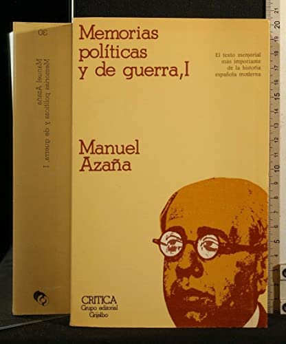 9788425329401: Memorias de guerra 1936-1939