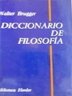 Imagen de archivo de Diccionario de filosofa a la venta por LibroUsado | TikBooks