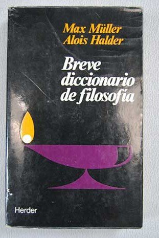 Stock image for BREVE DICCIONARIO DE FILOSOFA for sale by Librovicios