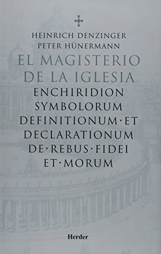 denzinger schonmetzer enchiridion symbolorum denzinger schonmetzer enchiridion symbolorum