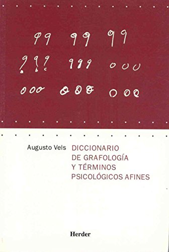 Stock image for Diccionario de grafologa y trminos psicolgicos afines for sale by medimops
