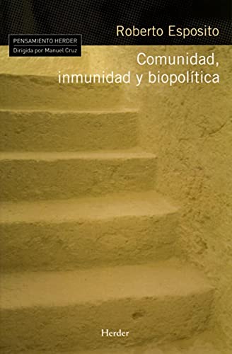 9788425426001: Comunidad, inmunidad y biopoltica (Pensamiento Herder)