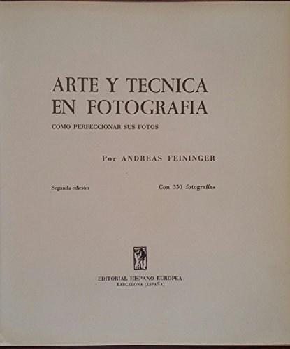 Stock image for Arte y tcnica en fotografa for sale by Almacen de los Libros Olvidados