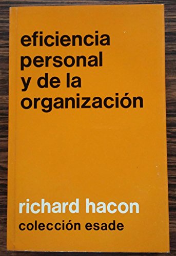 Imagen de archivo de Eficiencia personal y de la organizacin a la venta por medimops