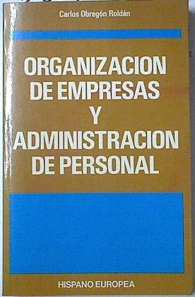 9788425507939: Organizacion de empresas y administracion de personal