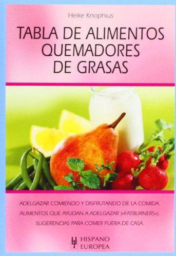 Stock image for Tabla de alimentos quemadores de grasas/Table food fat burners for sale by medimops