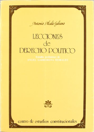 Imagen de archivo de Lecciones de Derecho poltico a la venta por MARCIAL PONS LIBRERO