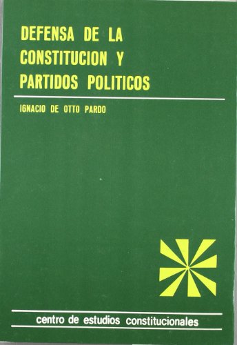 Stock image for Defensa de la Constitucin y partidos polticos for sale by MARCIAL PONS LIBRERO