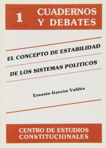 Stock image for El concepto de estabilidad de los sistemas politicos for sale by MARCIAL PONS LIBRERO