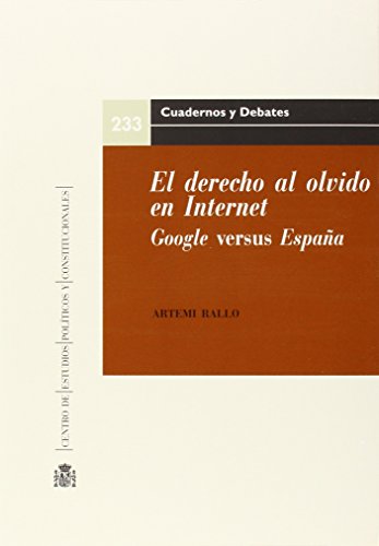Stock image for El derecho al olvido en Internet for sale by Iridium_Books