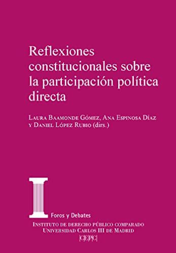 Imagen de archivo de Reflexiones constitucionales sobre la participacin poltica directa a la venta por AG Library