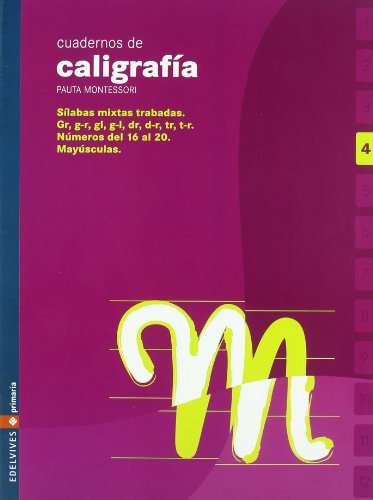 Stock image for Cuaderno 4 de caligrafia Pauta Montessori for sale by Ammareal