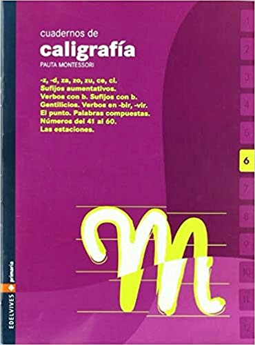 Beispielbild fr Cuaderno 6 de caligrafia Pauta Montessori zum Verkauf von medimops