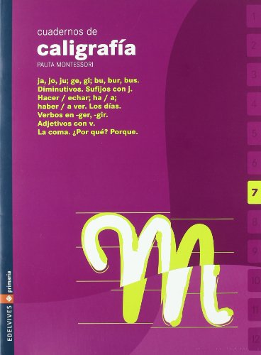 Stock image for Cuaderno 7 de caligrafia Pauta Montessori for sale by Ammareal