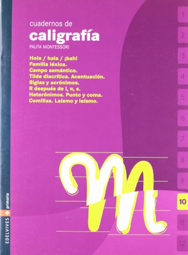 Beispielbild fr Cuadernos 10 de caligrafia Pauta Montessori zum Verkauf von Ammareal