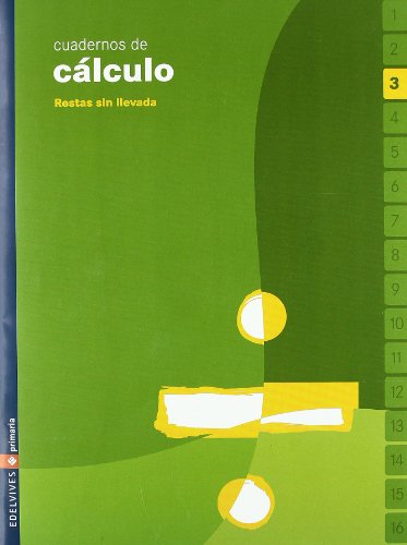 Imagen de archivo de Cuaderno 3 de calculo (Restas sin llevada) a la venta por medimops