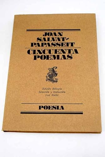 Imagen de archivo de CINCUENTA POEMAS. (El Bardo ; 111) (Spanish Edition) a la venta por Librera Races