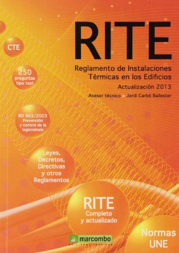 Imagen de archivo de REGLAMENTO DE INSTALACIONES TRMICAS EN LOS EDIFICIOS (RITE) ACTUALIZACIN 2013 a la venta por Zilis Select Books