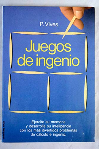 9788427009455: JUEGOS DE INGENIO [Paperback] by pablo_vives_puiggros