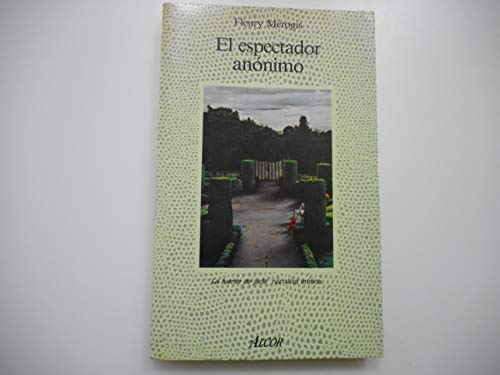 Imagen de archivo de El espectador annimo. Traduccin de Manuel Serrat Crespo. a la venta por Librera y Editorial Renacimiento, S.A.