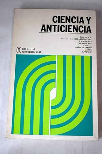 Stock image for Ciencia y anticiencia . actas for sale by AG Library