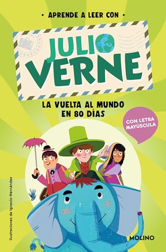 Stock image for Aprende a leer con Verne - La vuelta al mundo en 80 das for sale by Siglo Actual libros