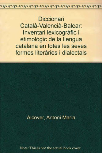 Diccionari catala-valencia-balear, tomo V - Alcover, Antoni Maria