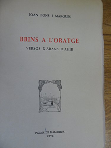 Imagen de archivo de Brins a l'oratge a la venta por AG Library