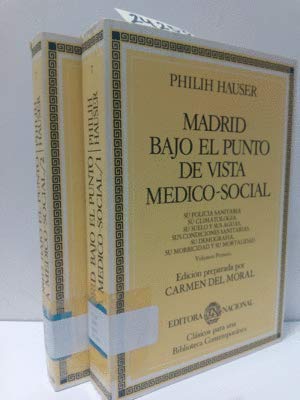 MADRID BAJO EL PUNTO DE VISTA MEDICO-SOCIAL. 2 Vol.