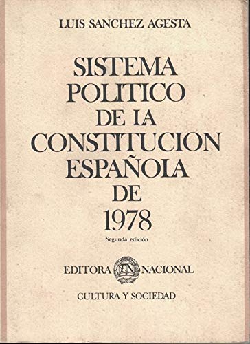 9788427605121: Sistema politico de la constitucionespaola de 1978