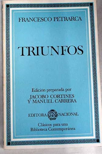 9788427606395: LOS TRIUNFOS. Edicin de Jacobo Cortines y Manuel Carrera. Con sellos y marcas exp. biblioteca.