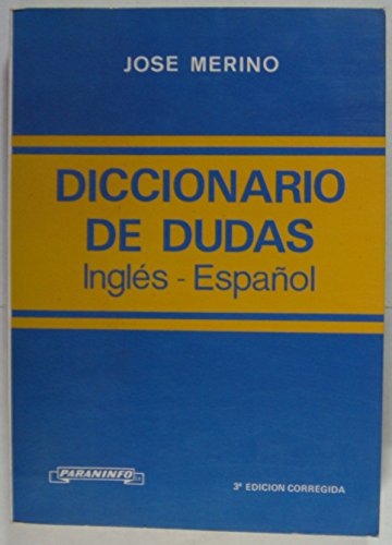 Stock image for Diccionario de dudas Ingls-Espaol for sale by Librera Prez Galds