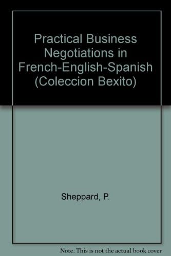 Beispielbild fr Como Negociar En Ingles-Frances-Espanol. zum Verkauf von SoferBooks