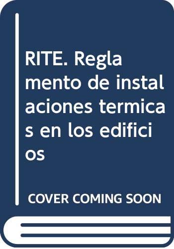 9788428330206: RITE. Reglamento de instalaciones trmicas en los edificios