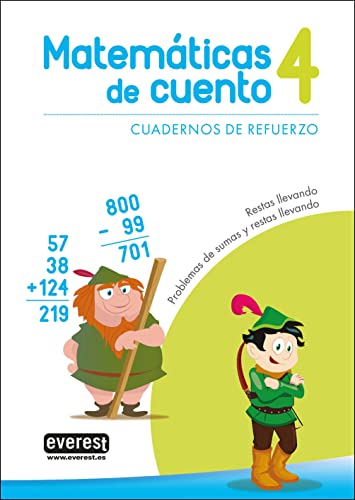 Stock image for MATEMTICAS DE CUENTO 4. CUADERNOS DE REFUERZO for sale by KALAMO LIBROS, S.L.