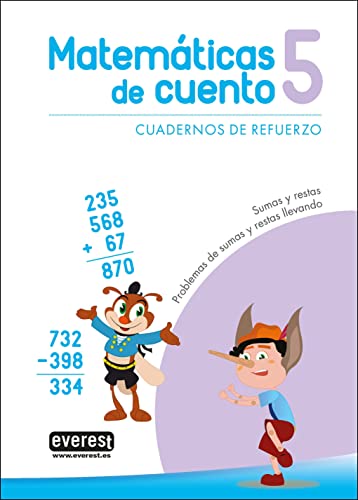 Stock image for MATEMTICAS DE CUENTO 5. CUADERNOS DE REFUERZO for sale by KALAMO LIBROS, S.L.