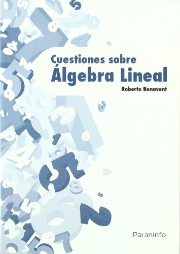 Beispielbild fr Cuestiones de lgebra lineal zum Verkauf von MARCIAL PONS LIBRERO