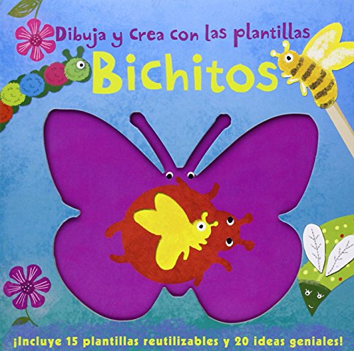 Beispielbild fr Bichitos: Dibuja y crea con las plantillas. Incluye 15 plantillas reutilizables y 20 ideas geniales! zum Verkauf von medimops