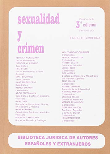 Beispielbild fr Sexualidad y crimen zum Verkauf von Iridium_Books