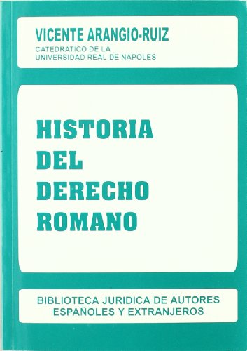 Beispielbild fr Historia del Derecho romano (Biblioteca de autores espaoles y extranjeros) zum Verkauf von medimops