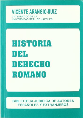 Stock image for Historia del Derecho romano (Biblioteca de autores espaoles y extranjeros) for sale by medimops