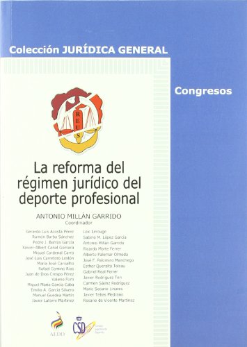 Stock image for La reforma del rgimen jurdico del dAcosta Prez, Gerardo Luis / Bar for sale by Iridium_Books