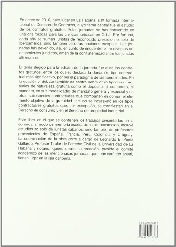 9788429016383: Contratos gratuitos (Biblioteca Iberoamericana de Derecho)
