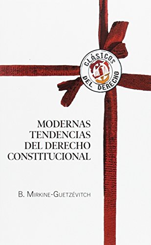 Imagen de archivo de Modernas tendencias del Derecho constitucional a la venta por Iridium_Books