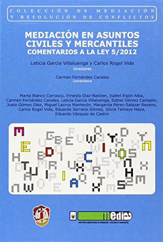 Stock image for Mediacin en asuntos civiles y mercanBlanco Carrasco, Marta; Daz-Bas for sale by Iridium_Books