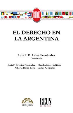 Imagen de archivo de El Derecho en la Argentina a la venta por Iridium_Books