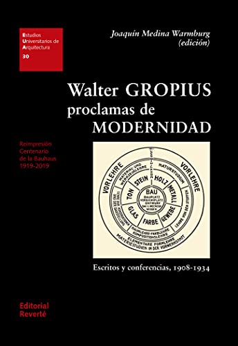 Beispielbild fr Walter Gropius proclamas de modernidad - Escritos y conferencias, 1908-1934. (Estudios Universitarios de Arquitectura EUA 30) (Span.) zum Verkauf von Antiquariat  >Im Autorenregister<