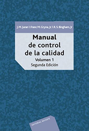 Imagen de archivo de MANUAL DE CONTROL DE LA CALIDAD. VOL. 1 (IMP. DIG.) a la venta por Zilis Select Books