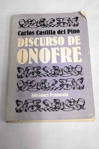 DISCURSO DE ONOFRE - Castilla del Pino,Carlos