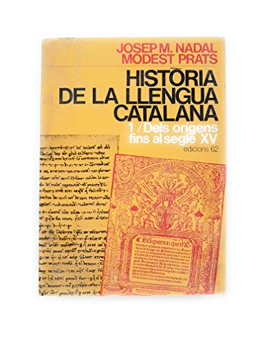 Imagen de archivo de Historia de la lengua Catalana a la venta por Librera 7 Colores